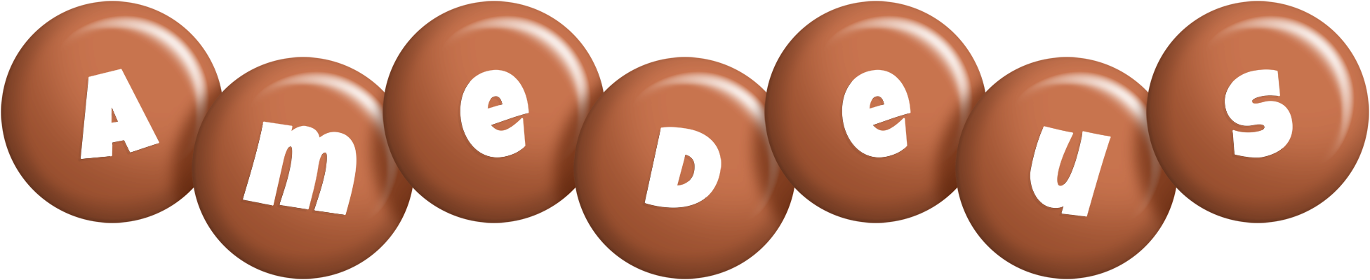 Amedeus candy-brown logo