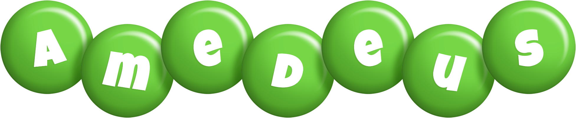 Amedeus candy-green logo