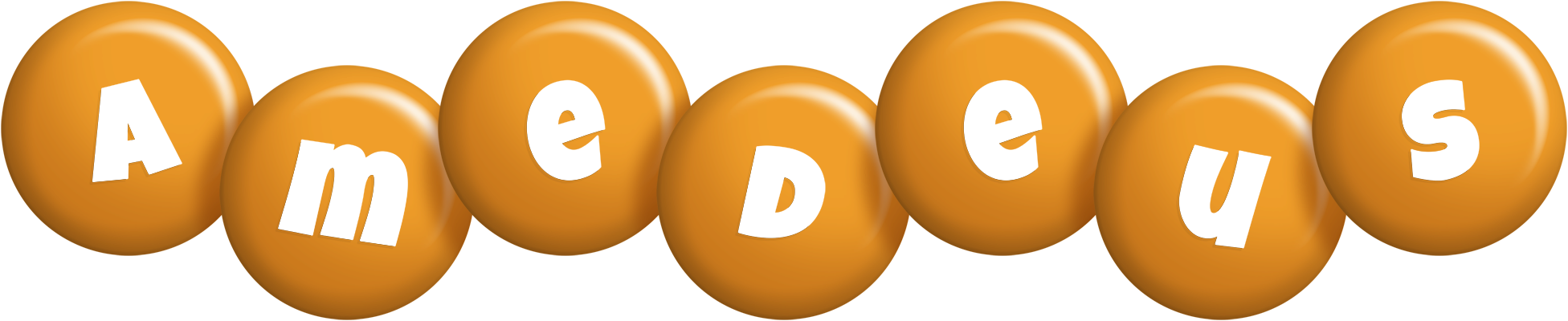 Amedeus candy-orange logo