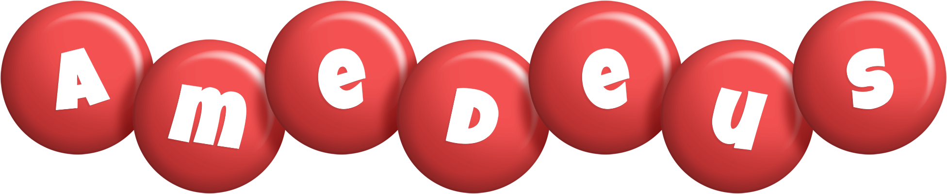 Amedeus candy-red logo