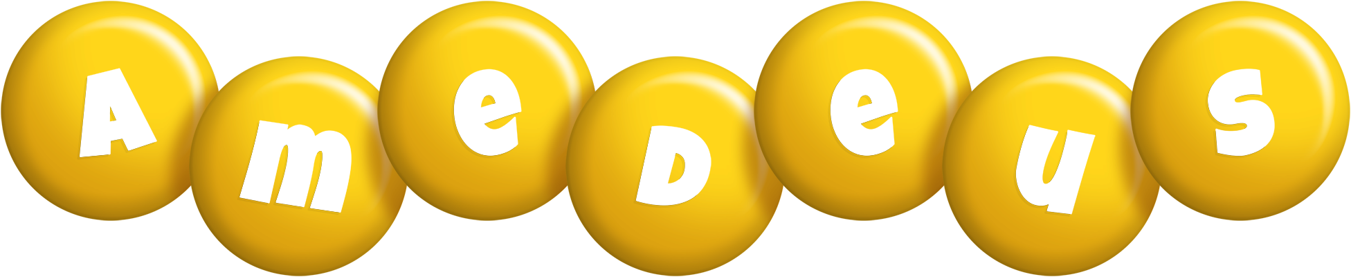 Amedeus candy-yellow logo