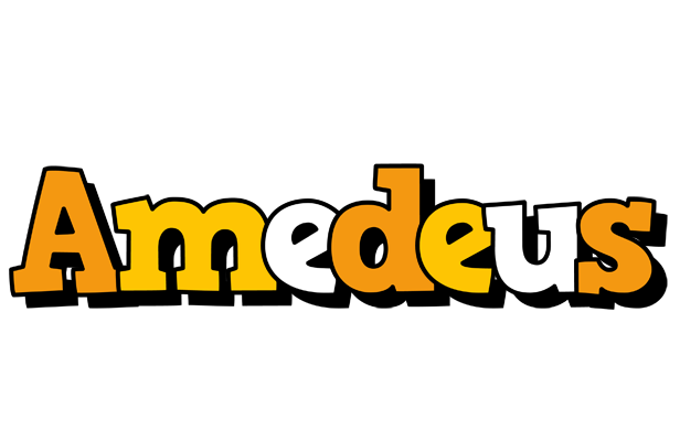 Amedeus cartoon logo