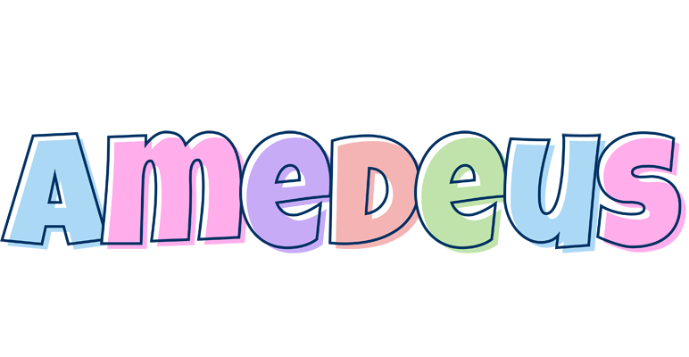 Amedeus pastel logo