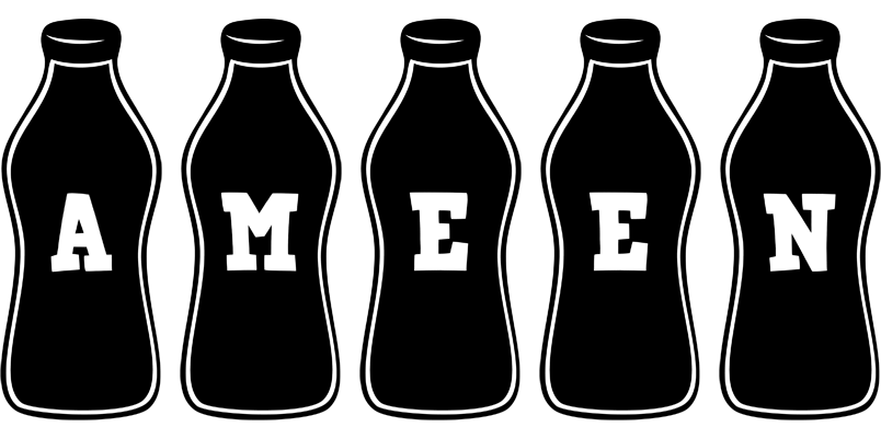 Ameen bottle logo