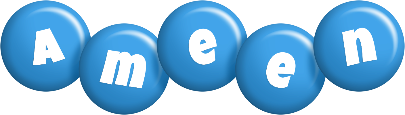 Ameen candy-blue logo