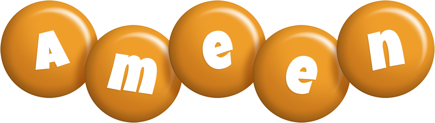 Ameen candy-orange logo