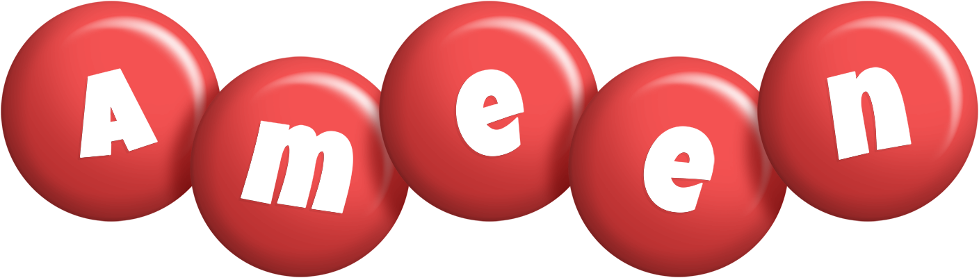 Ameen candy-red logo