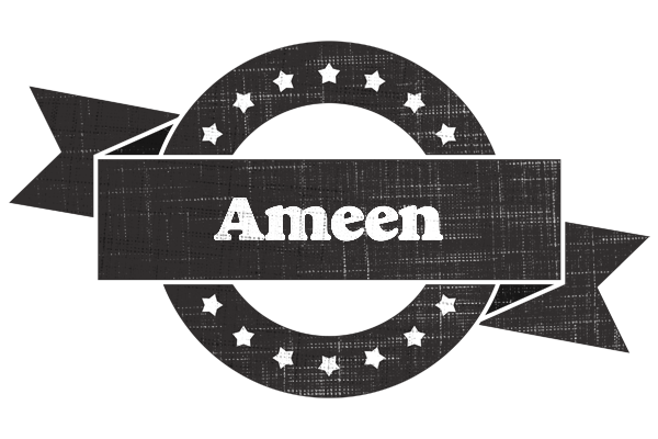 Ameen grunge logo