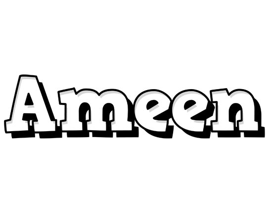 Ameen snowing logo