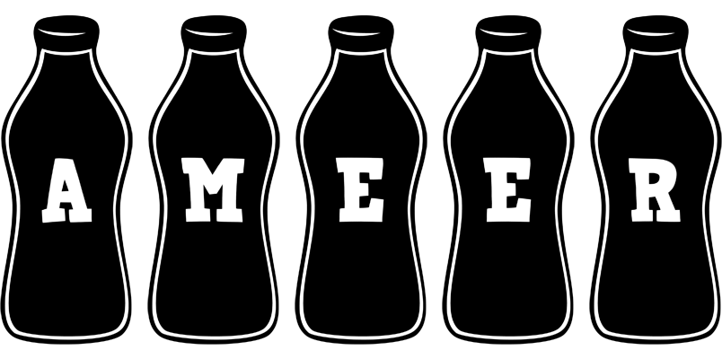 Ameer bottle logo