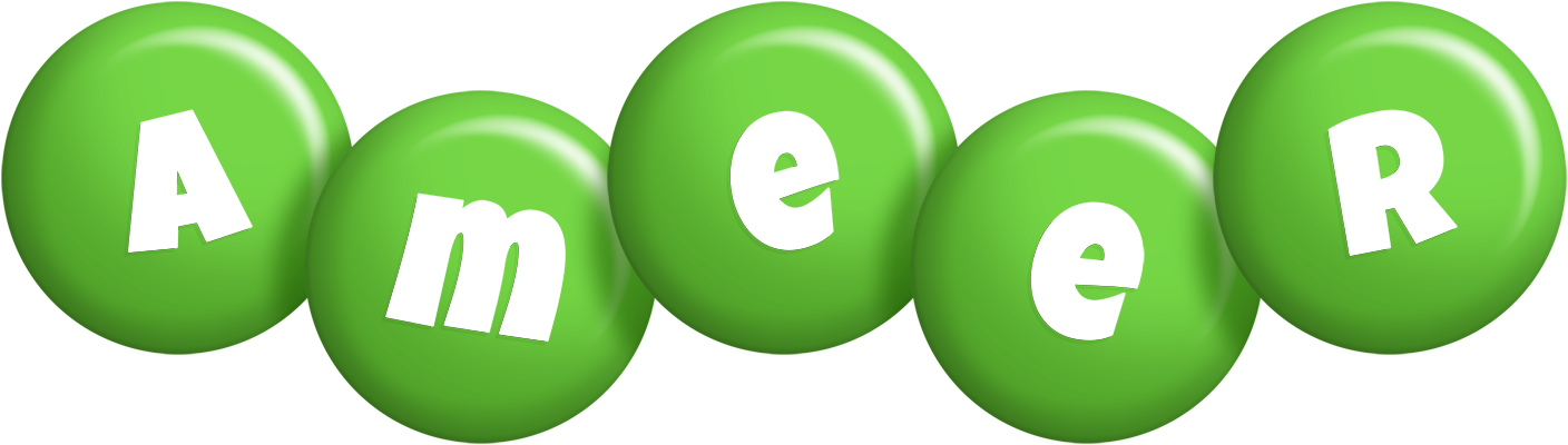 Ameer candy-green logo