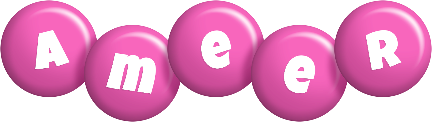 Ameer candy-pink logo