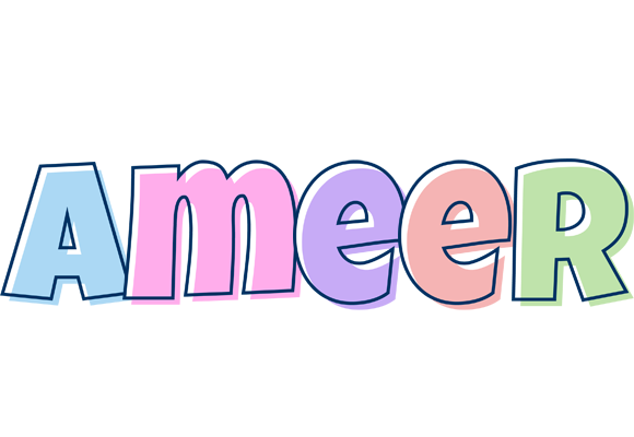 Ameer pastel logo