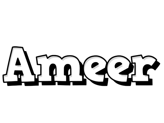 Ameer snowing logo