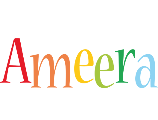 Ameera birthday logo