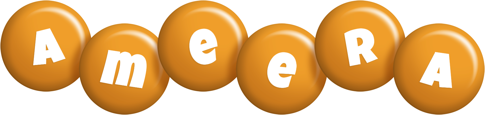Ameera candy-orange logo