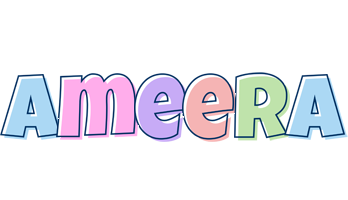 Ameera pastel logo