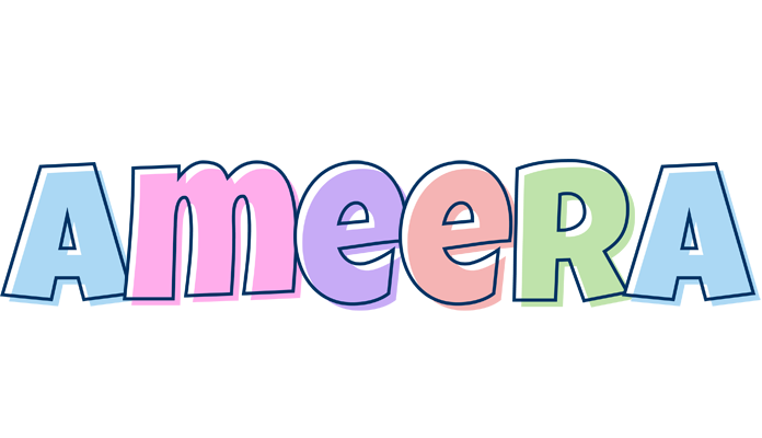 Ameera pastel logo