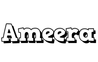 Ameera snowing logo