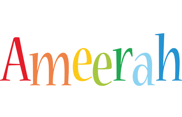 Ameerah birthday logo