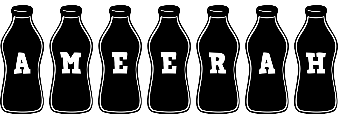 Ameerah bottle logo