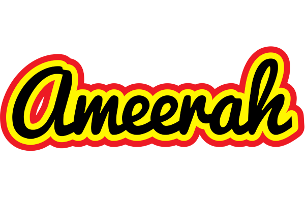 Ameerah flaming logo