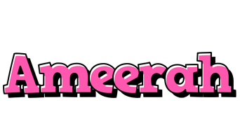 Ameerah girlish logo