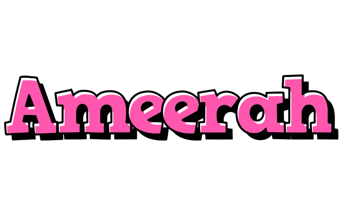Ameerah girlish logo