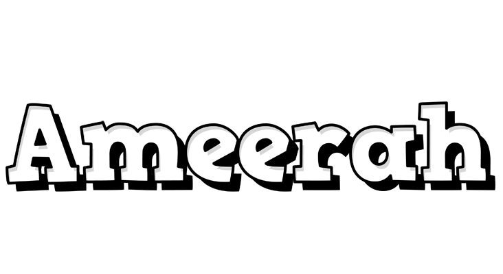 Ameerah snowing logo
