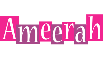 Ameerah whine logo