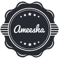 Ameesha badge logo