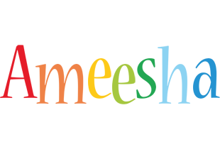 Ameesha birthday logo