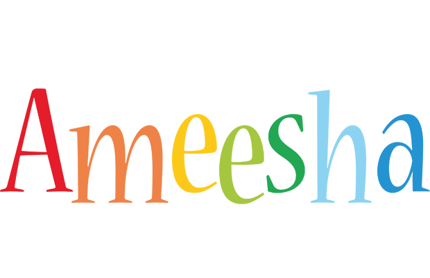 Ameesha birthday logo