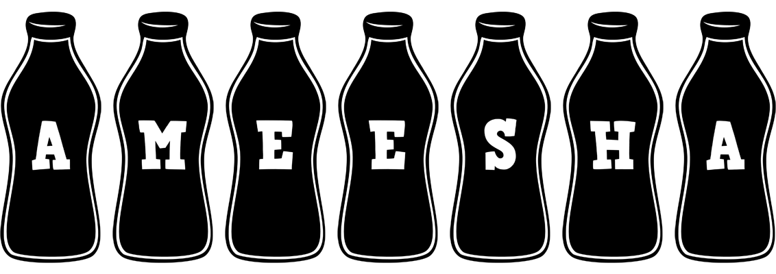 Ameesha bottle logo
