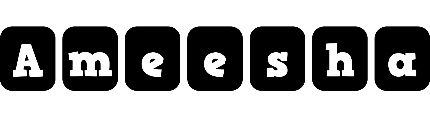 Ameesha box logo