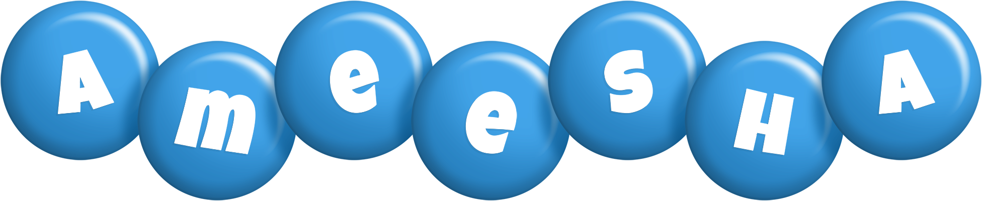 Ameesha candy-blue logo