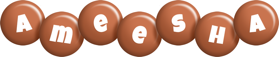 Ameesha candy-brown logo