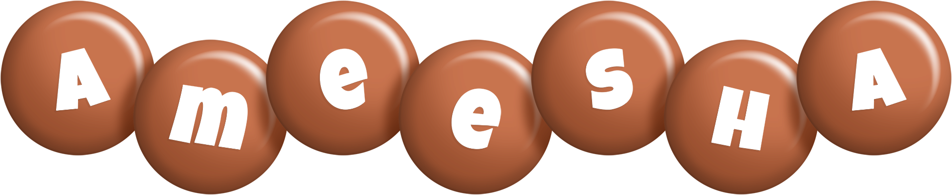 Ameesha candy-brown logo