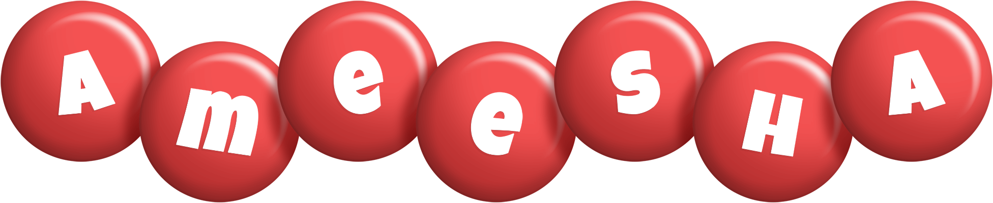 Ameesha candy-red logo