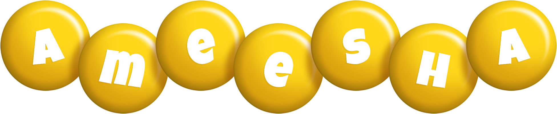 Ameesha candy-yellow logo