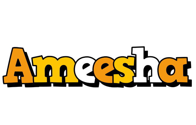 Ameesha cartoon logo