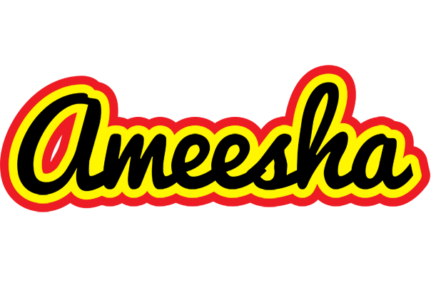 Ameesha flaming logo