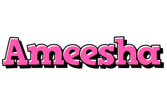 Ameesha girlish logo