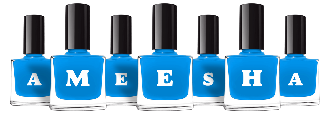 Ameesha glossy logo