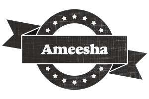 Ameesha grunge logo