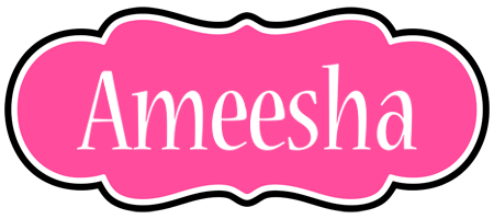 Ameesha invitation logo