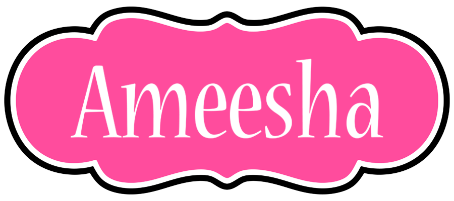 Ameesha invitation logo