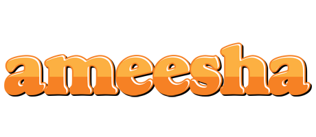 Ameesha orange logo