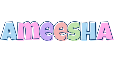 Ameesha pastel logo