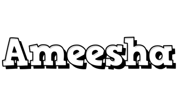 Ameesha snowing logo